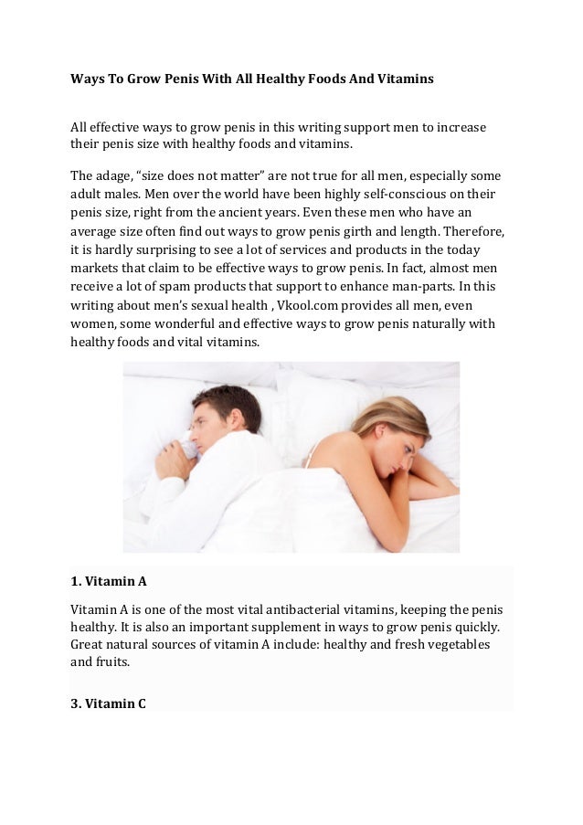 vitamins for a healthy penis Softcore double penetration pictures